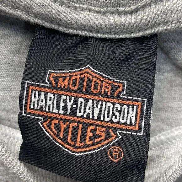 Harley Davidson Sae Paulo Brazil T Shirt Gray Men’s Size XL Embroidered - Picture 3 of 6